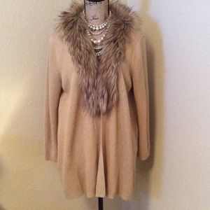 Faux Fur Cardigan